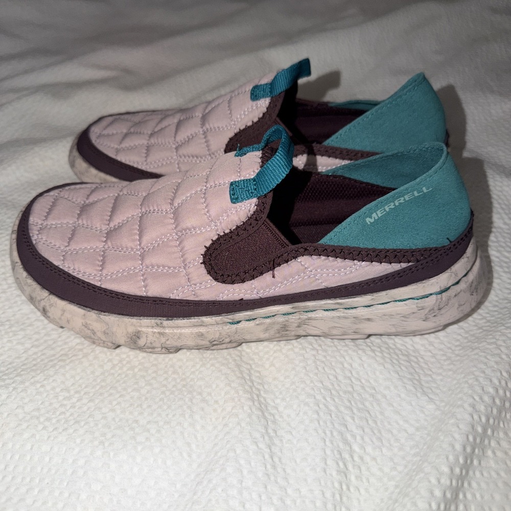 MERRELL HUT MOC 2 Purple Women's 7Slip-On Loafers Quilt Lightweight